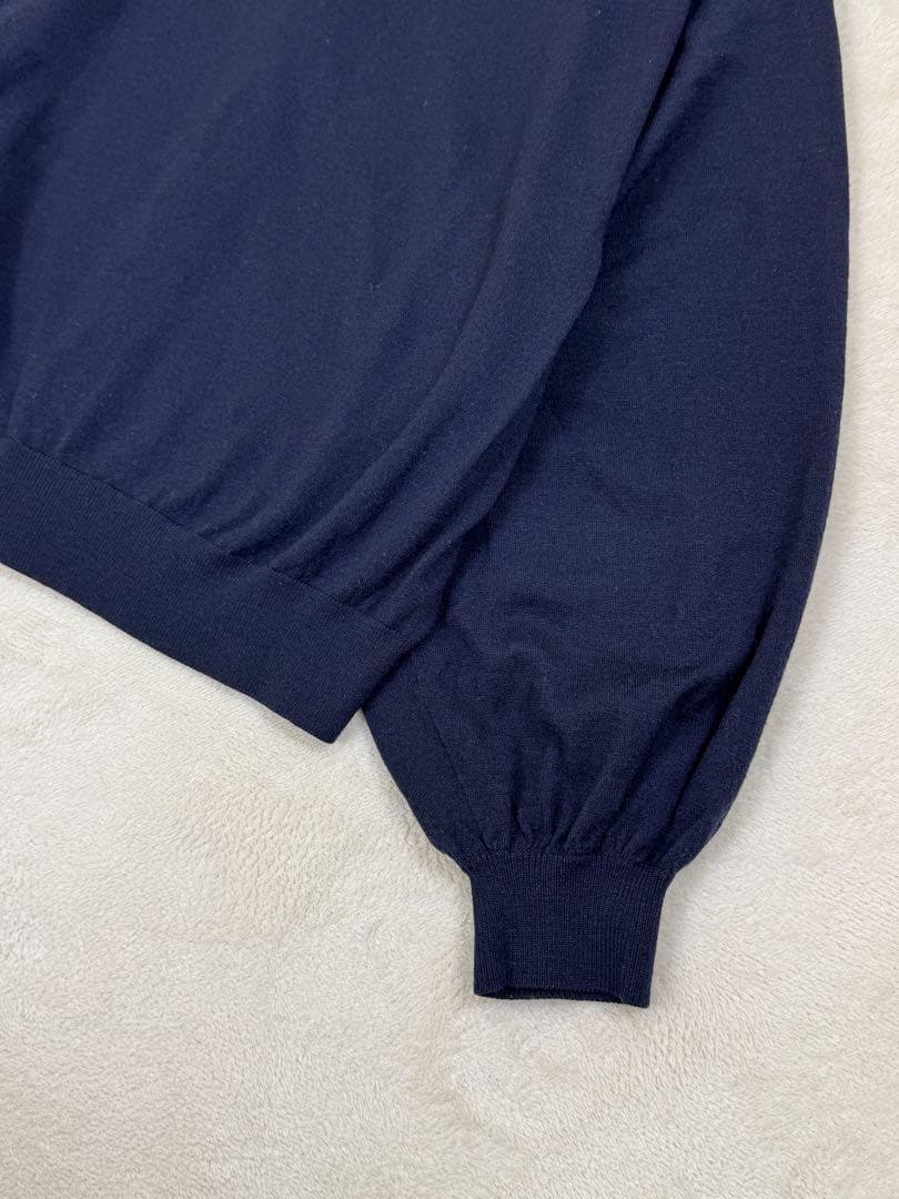 ORCIVALオーシバル　メタルボタンカーディガン　ボリュームスリーブ　紺色