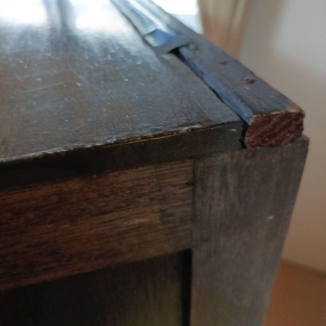 昭和レトロ　木製ディスプレイキャビネット　アンティーク