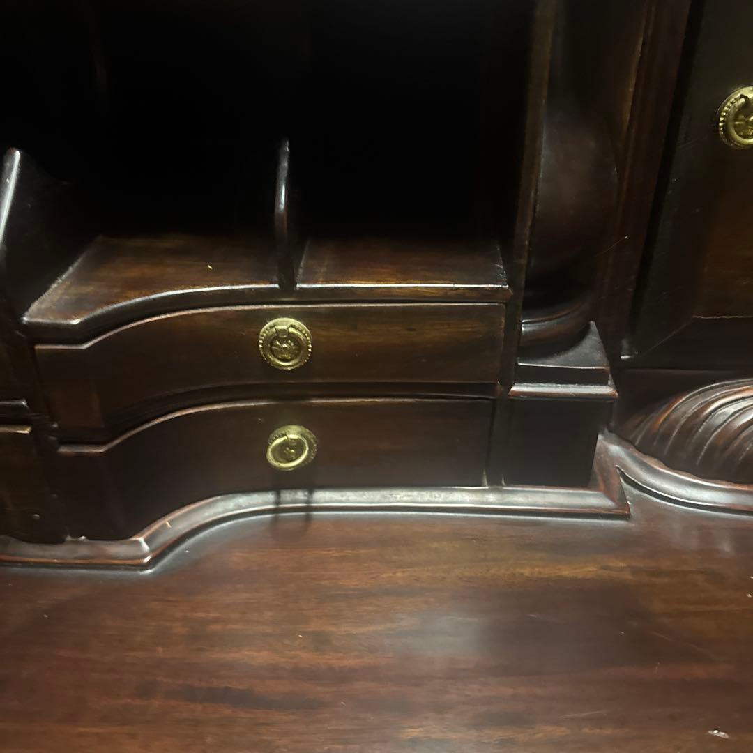 輸入家具　マホガニー　ダークブラウン イギリス　ライティングデスク