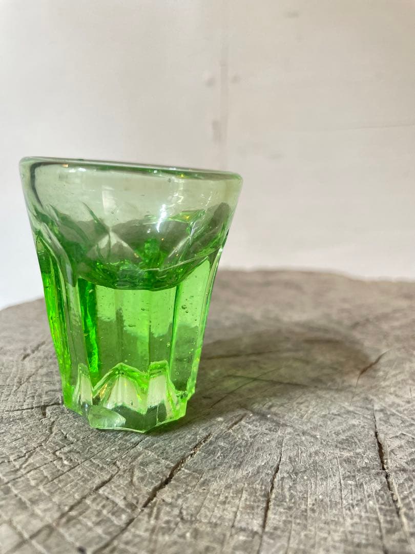 アイスクリーム コップ グラス ウラン 時代 アンティーク