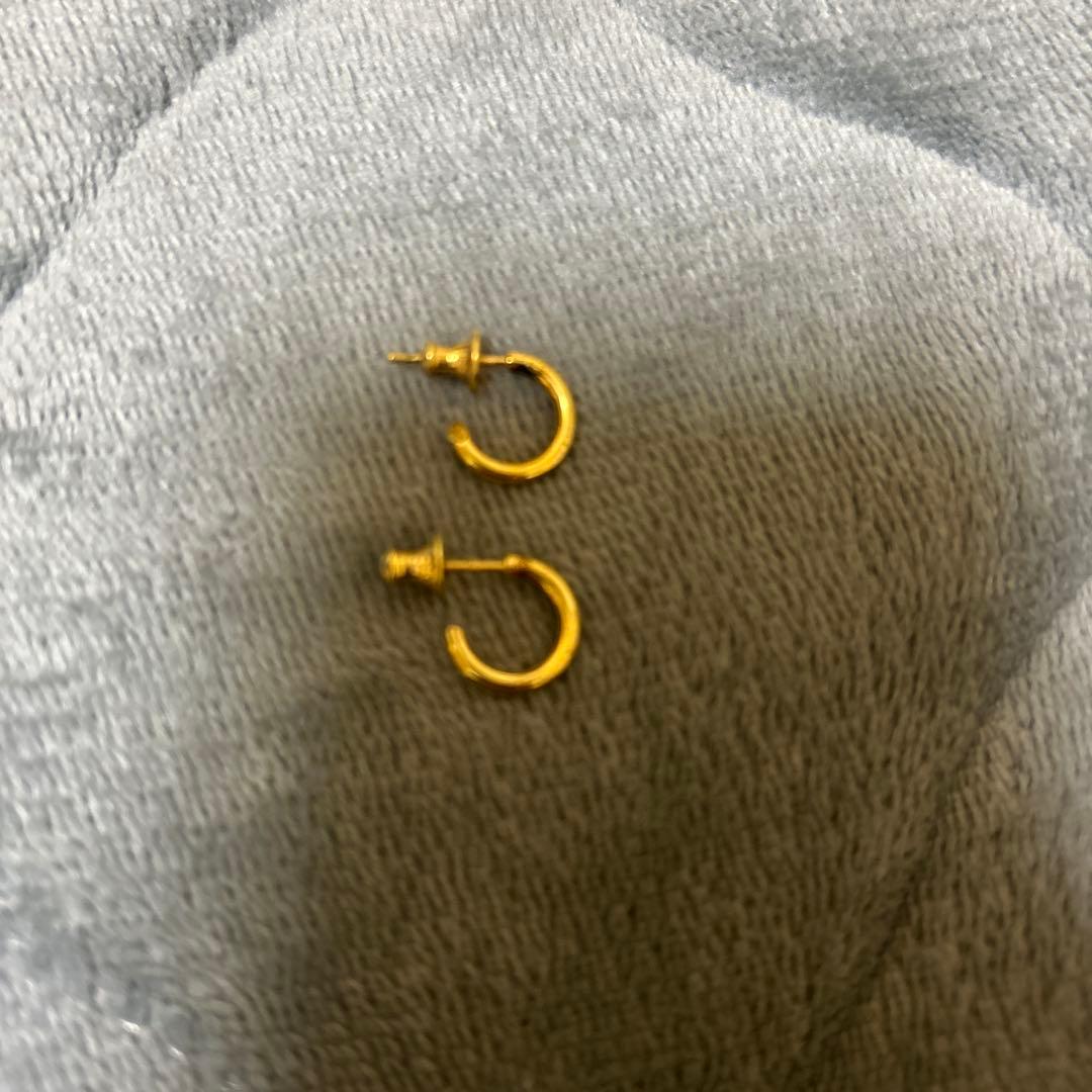 CAREERING placebo101 ゴールド フープピアス