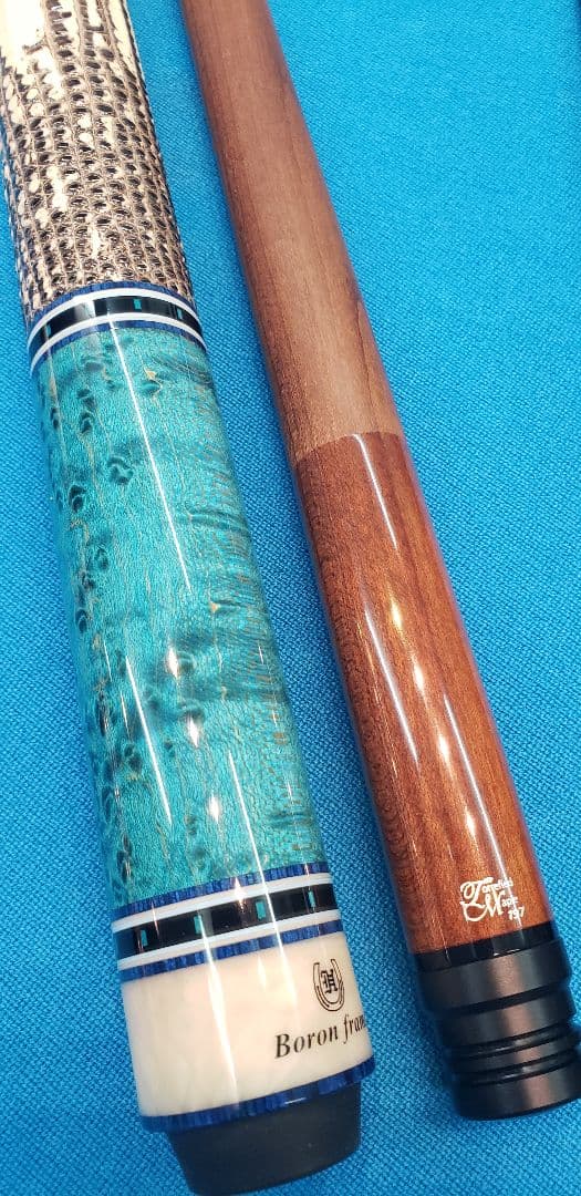 新作　早川工房カスタムキュー　ブルー
