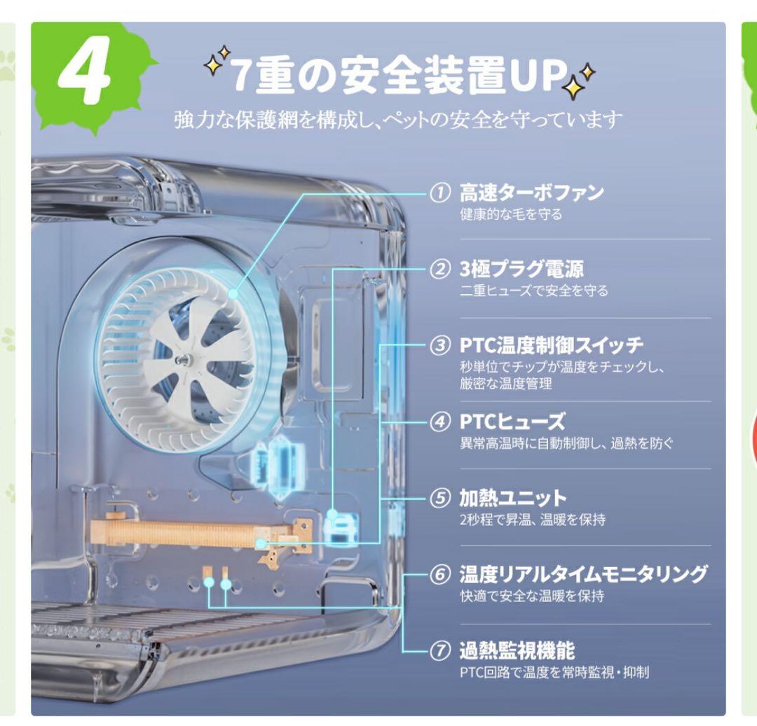 【新品・未使用】ペット用ドライヤー（65Ｌ）