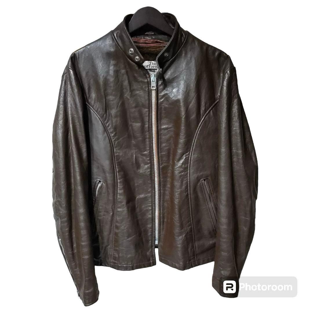 80年代　シアーズ　シングルライダースジャケット　42