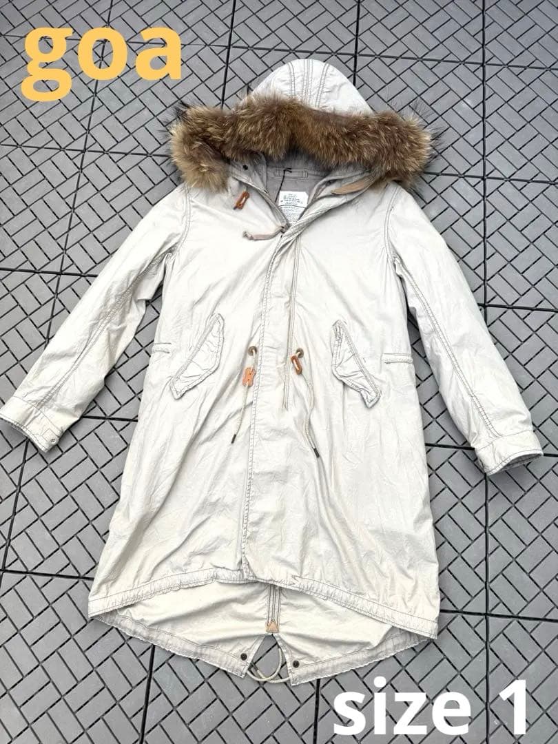 00's 希少‼︎ 新品未使用 goa Y2K ゴア モッズコート リアルファー