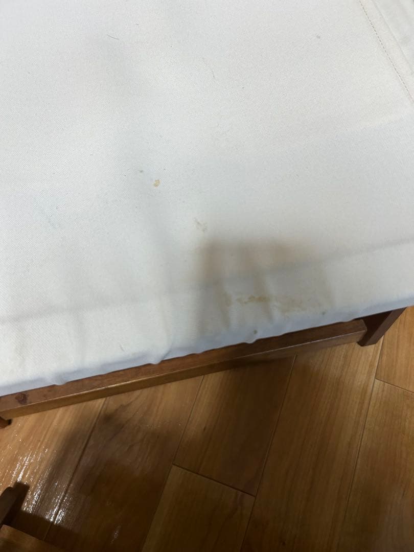 NITORI 木製　折りたたみ　ローチェア 2脚　テーブルセット