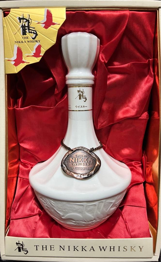 ニッカ 鶴 ウイスキー 陶器ボトル 未開封 箱付き コレクター向け