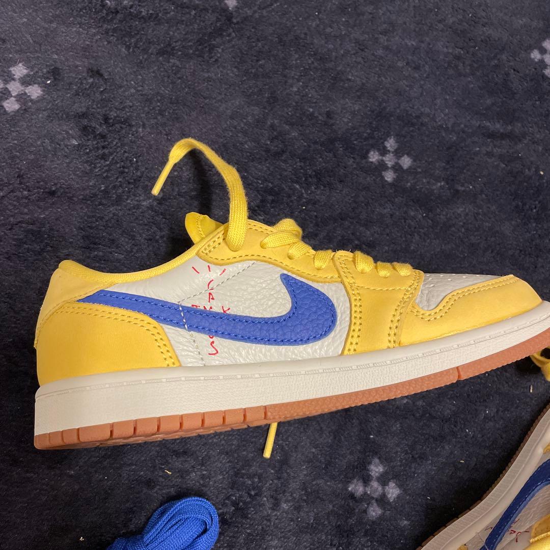 トラヴィススコット × ナイキ PS エアジョーダン1 ロー OG カナリー