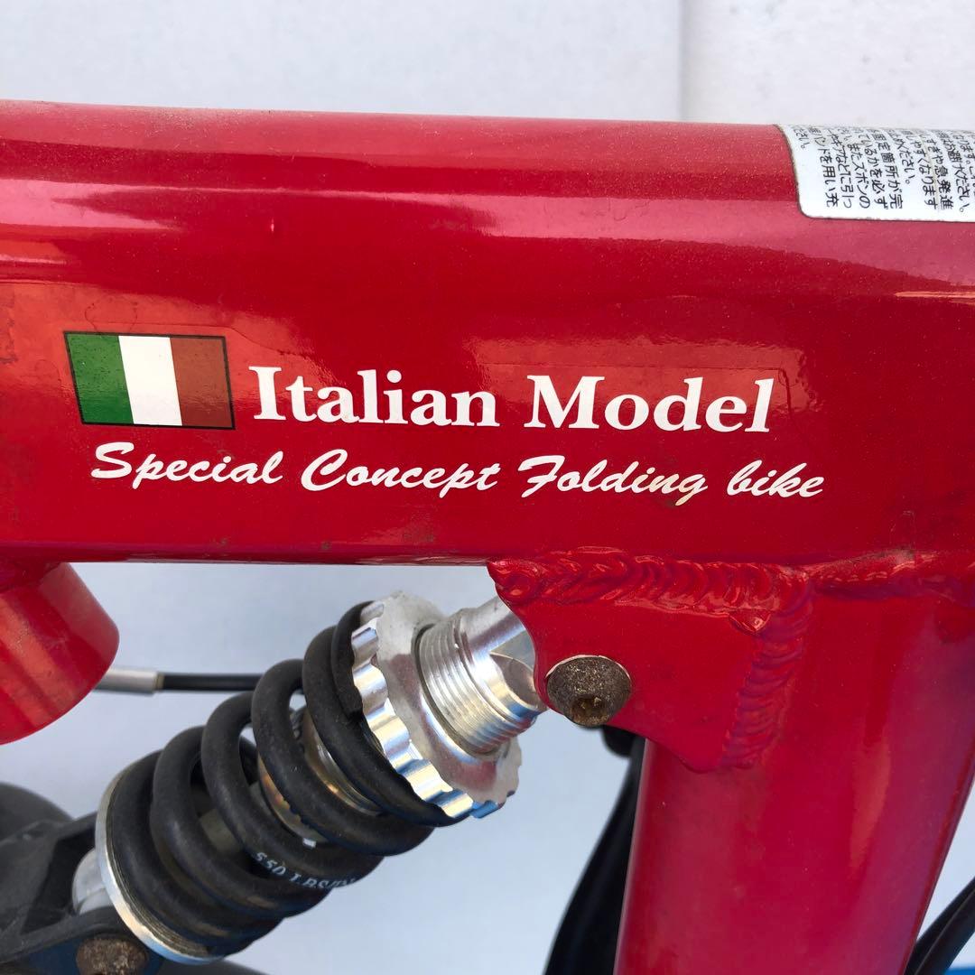 トニーノ・ランボルギーニ折畳自転車アルミWサスFD-MTB26（18speed）