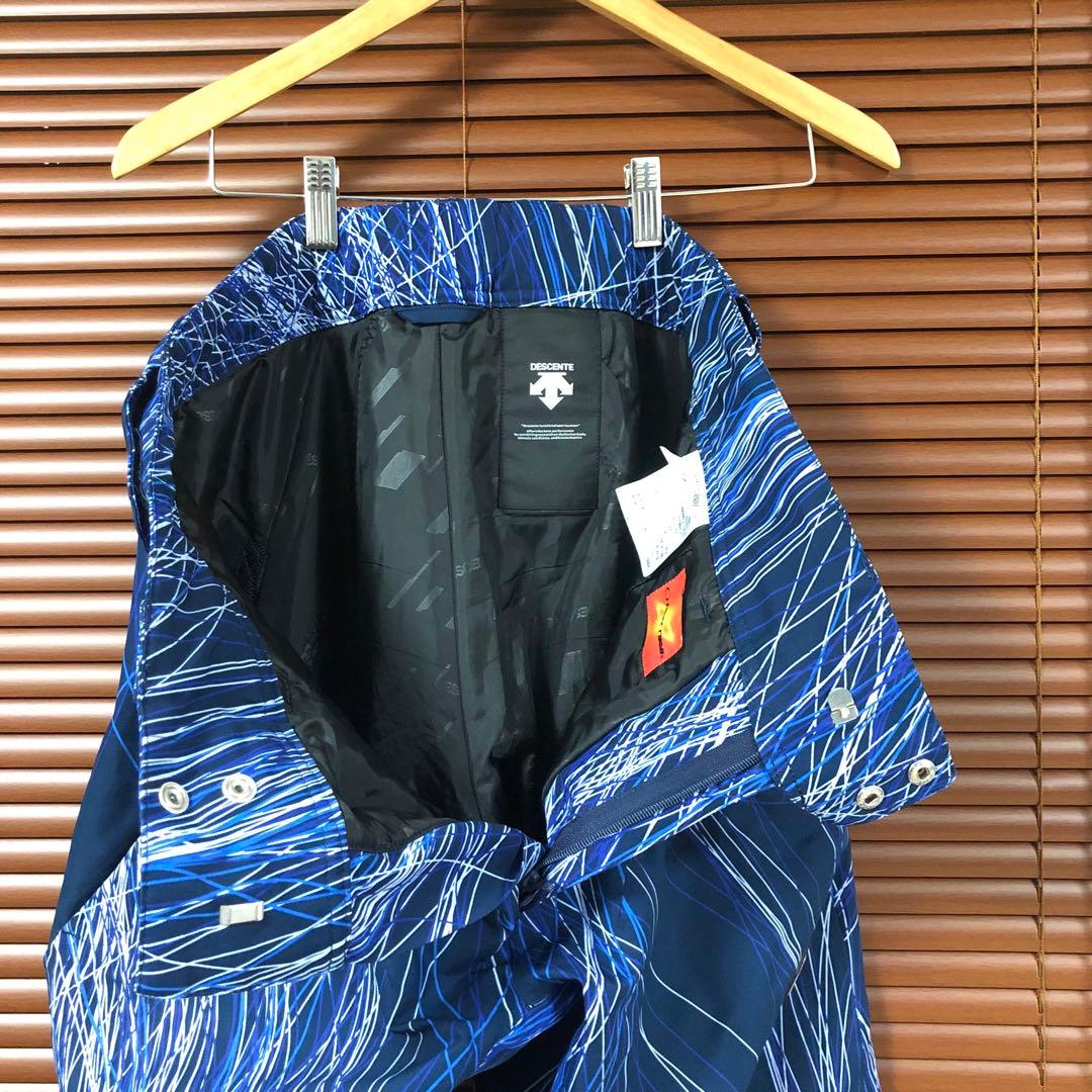 スキーウェア 男性用 ネイビー ストライプ　デサント　サイズO