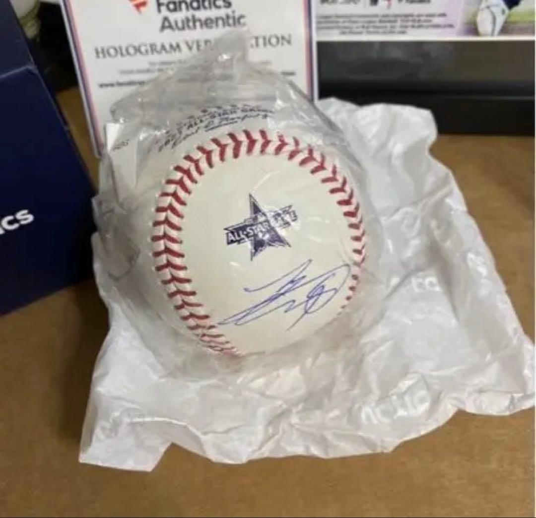 大谷翔平　直筆サインボール　オールスター