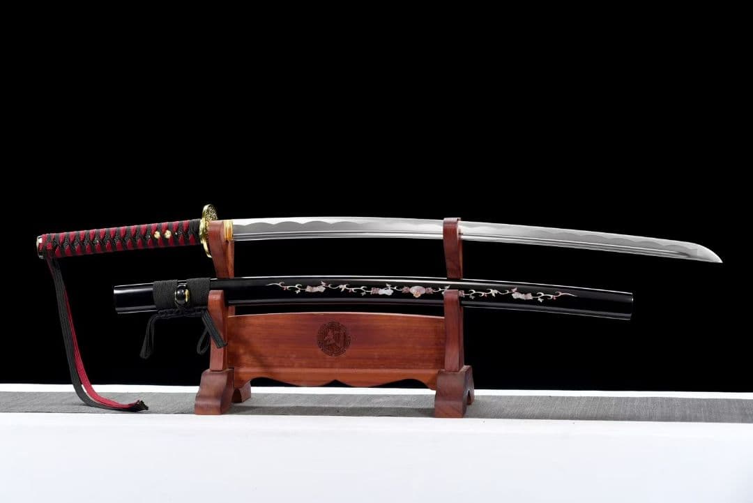 【黒魂の侍】古兵器 刀装具 日本刀　模造刀 居合刀 武士道 鑑賞用 美術刀