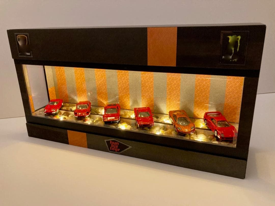 レジン＆小石・1/64~1/24・ディスプレーBOX / スタイリッシュジオラマ