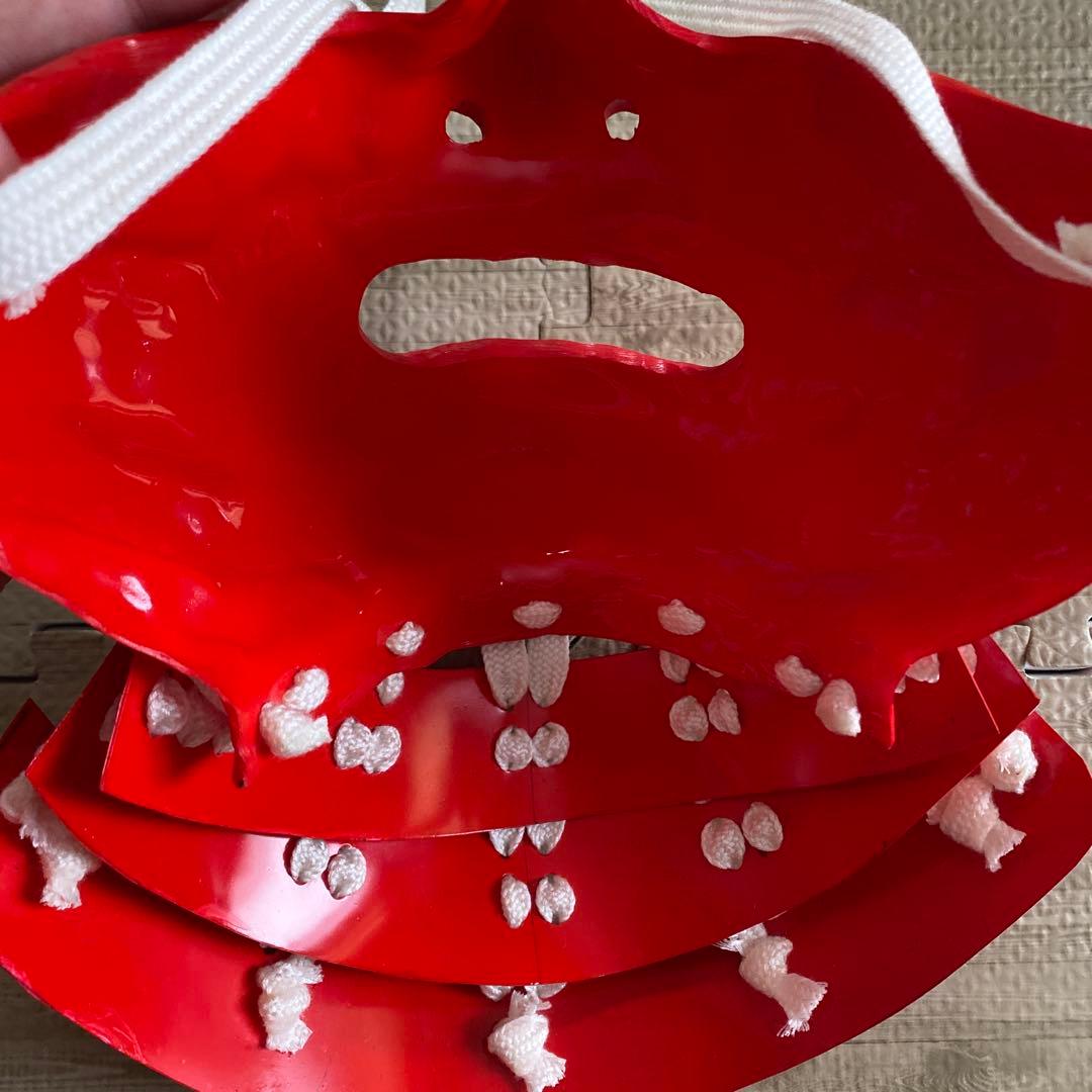 【着用可能】手作り　武具　鎧兜　甲冑　等身大　半頬　面頬　mempo 兜