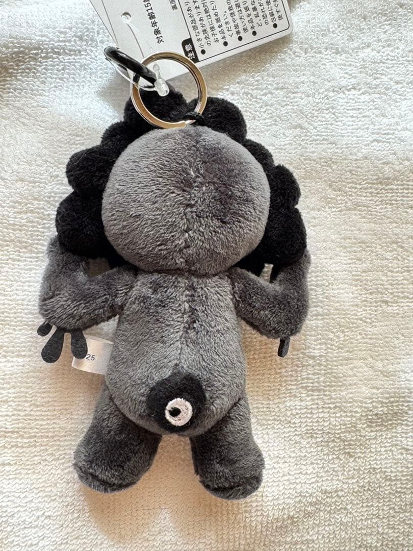 EXPO2025 黒ミャクミャク　カラビナ付きぬいぐるみマスコット(立)