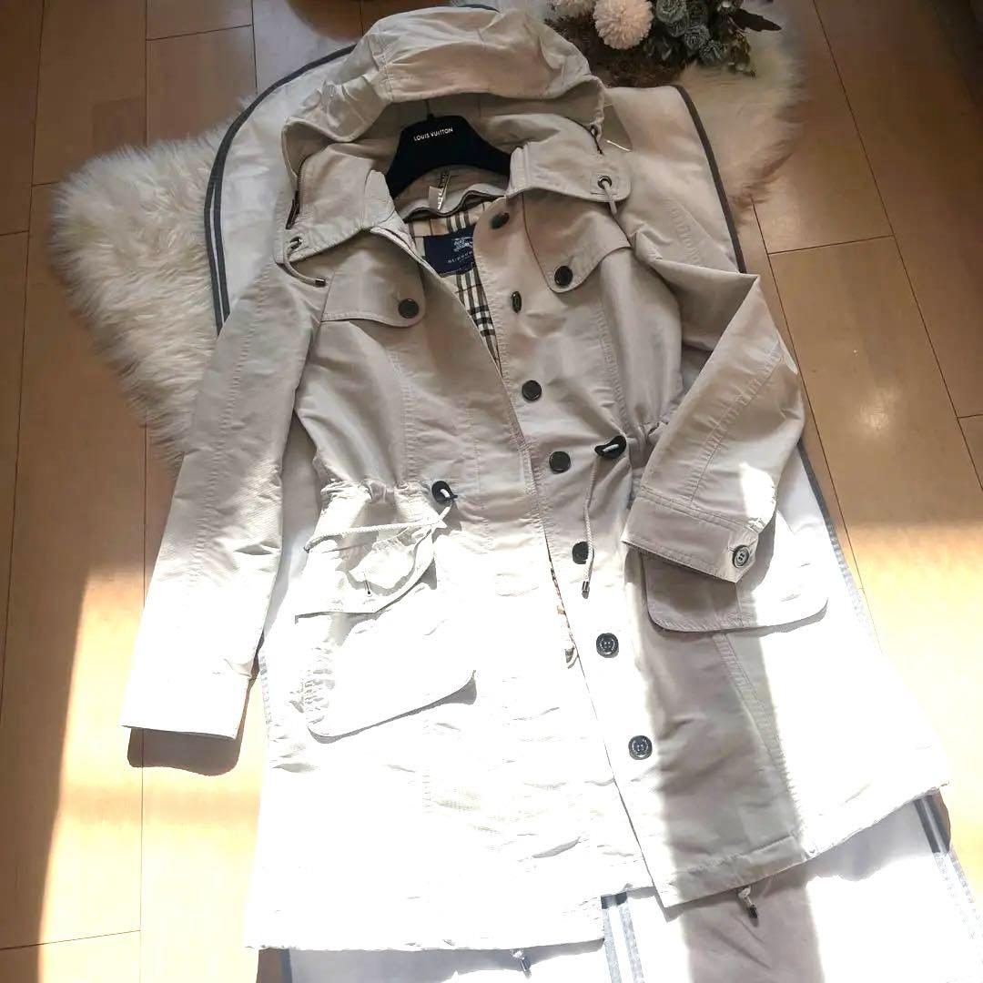 美品バーバリー　マウンテンパーカー　キルティングライナー　フード　3way 40