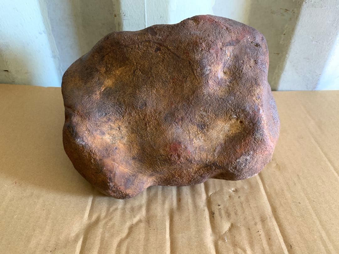 『A29』黑色新疆隕石 隕石 不完全燃焼皮付 非常に珍しい 約23.9kg