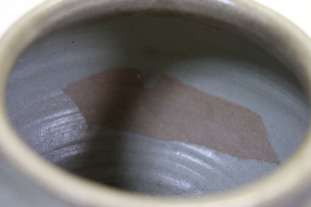 李朝　灰釉小壺　アンティーク　送料込み0808