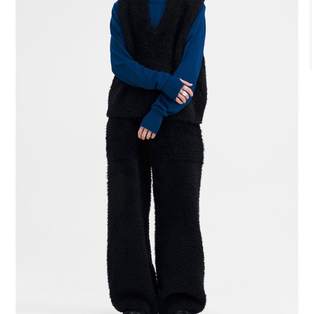 LAPIIS BRITISH FUR ベスト パンツ セットアップ