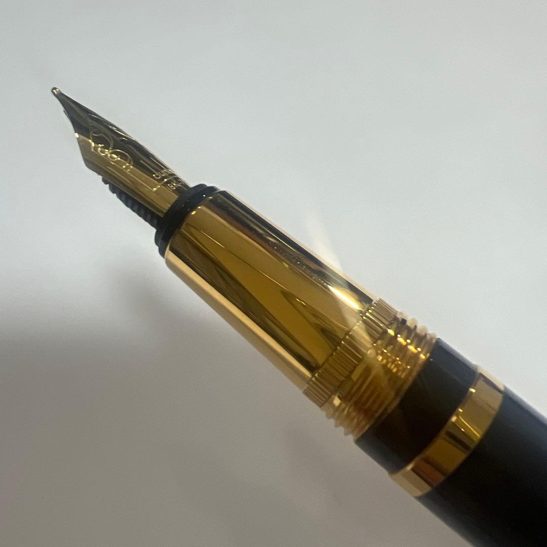 ダンヒル センチュリーマン ブラックレジン ゴールド万年筆