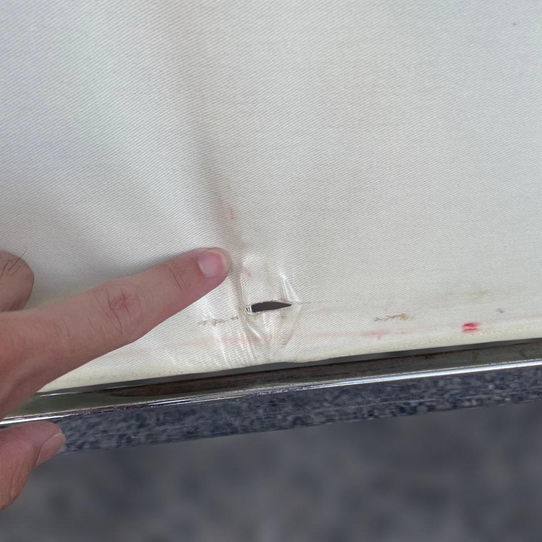 中折れ式ワゴン アイボリー 店舗用品　陳列什器　セールワゴン