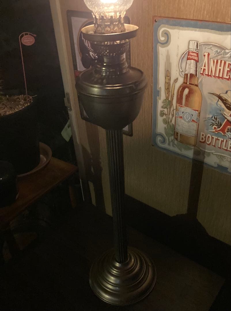 大型 ヴィンテージ オイルランプ アンティーク 西洋 洋風 置物 レトロ ライト