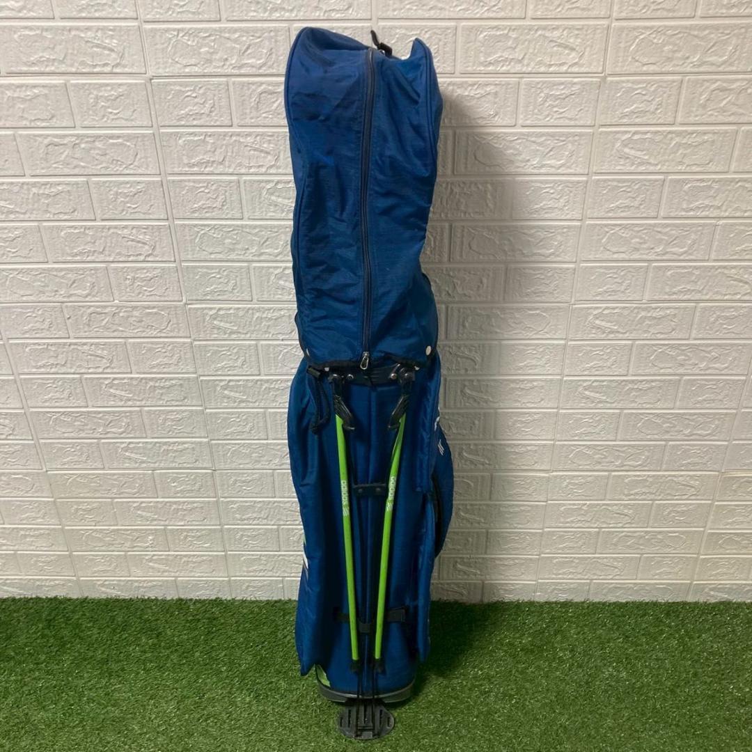 【美品】adidas アディダス　キャディバッグ　　スタンド式　ブルー