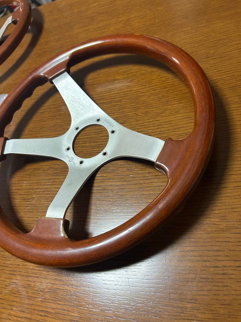 パーソナル マンタ3 マンタ4 2本セット ウッド ステアリング ハンドル 美品