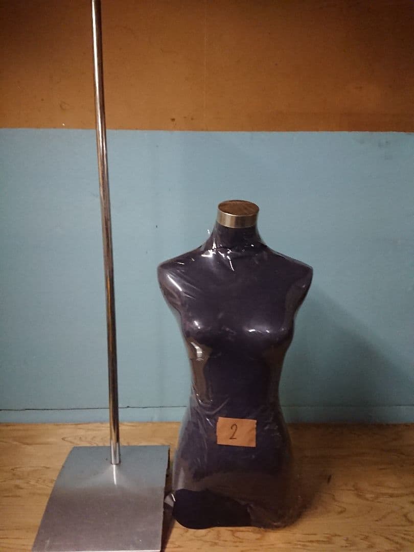 レトロ/ジャンク・昭和・平成？【中古】黒いタートルネックマネキンNo2