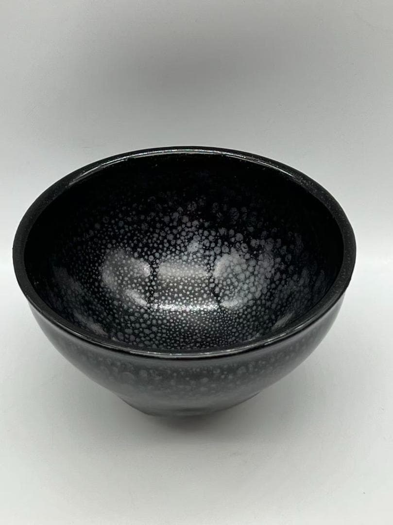 宋時代　油滴天目茶碗 建窯茶盞 唐物 古賞物茶道具　茶杯 盃 煎茶碗(A-89)