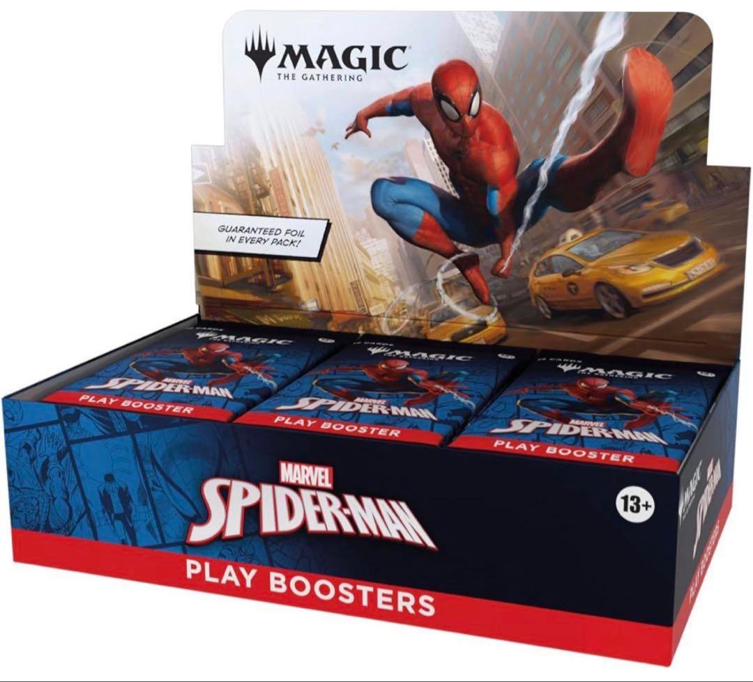 新品未開封 シュリンク付き MTG スパイダーマン プレイブースター 1box