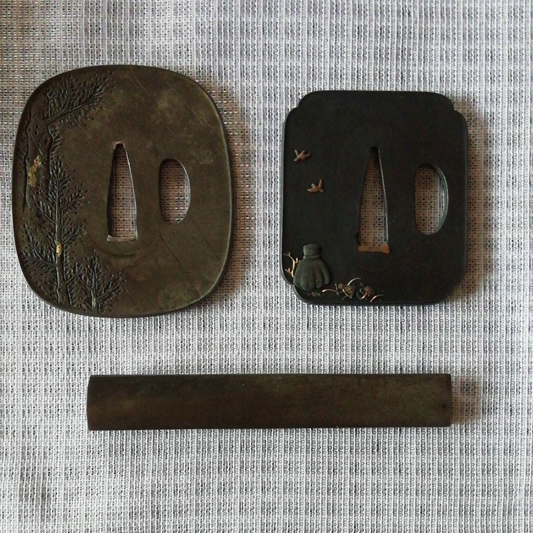 金工鍔と小柄のセット