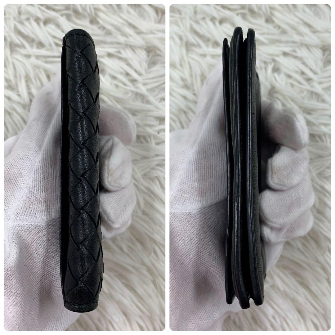 【✨極美品✨】 ボッテガヴェネタ イントレチャート 名刺入れ ブラック
