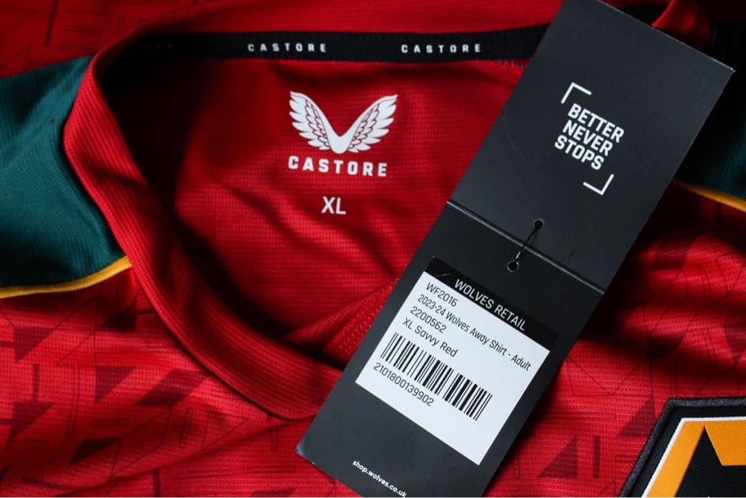 ウルヴァーハンプトン 23/24 ユニフォーム アウェイ 半袖 正規品 XL