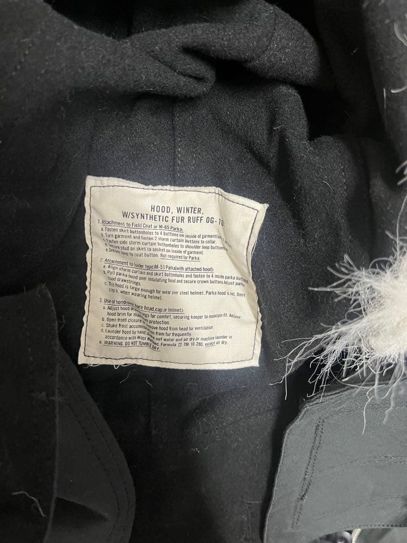 米軍 M-65 フィッシュテールパーカー フルセット　初期型