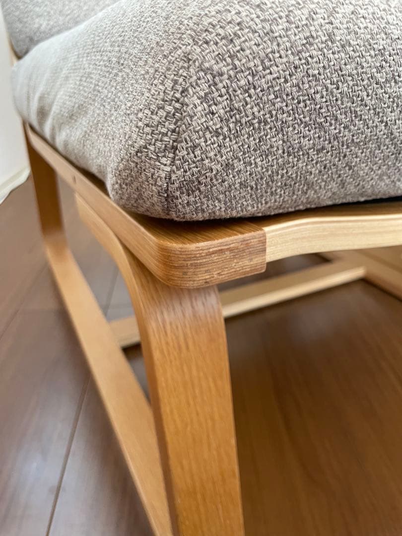 無印良品 リビング・ダイニングソファチェア・オーク材（カバー付） 2脚セット