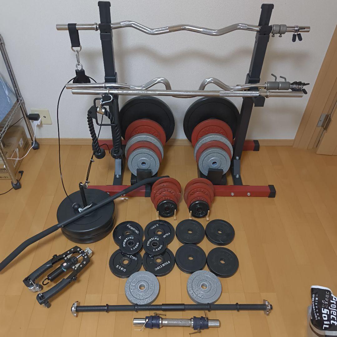 【イービルわたなべ】総額10万越え？筋トレグッズまとめ売り　110キロ越え