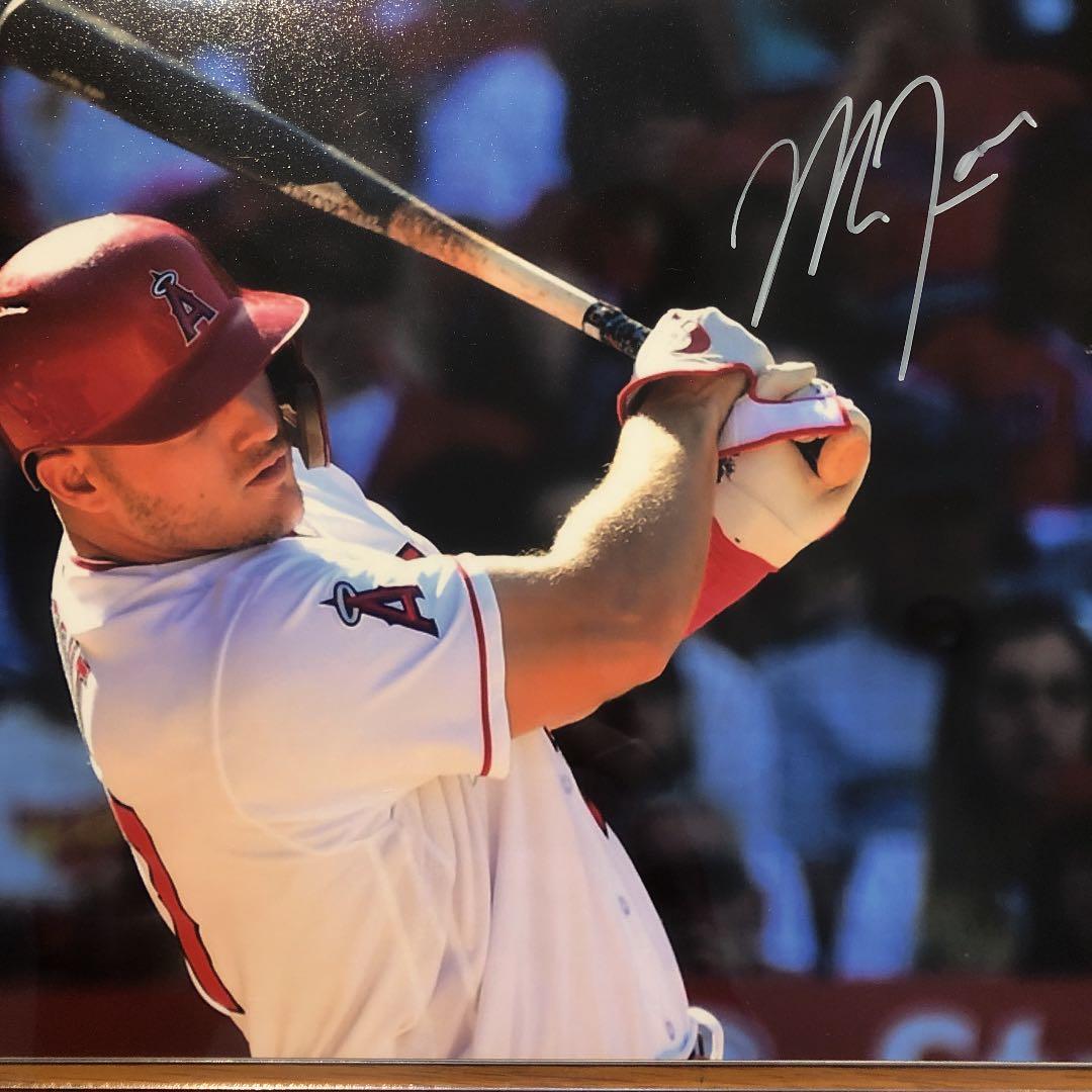 【1月SALE】MLB マイク・トラウト　直筆サイン　大谷翔平　エンジェルス
