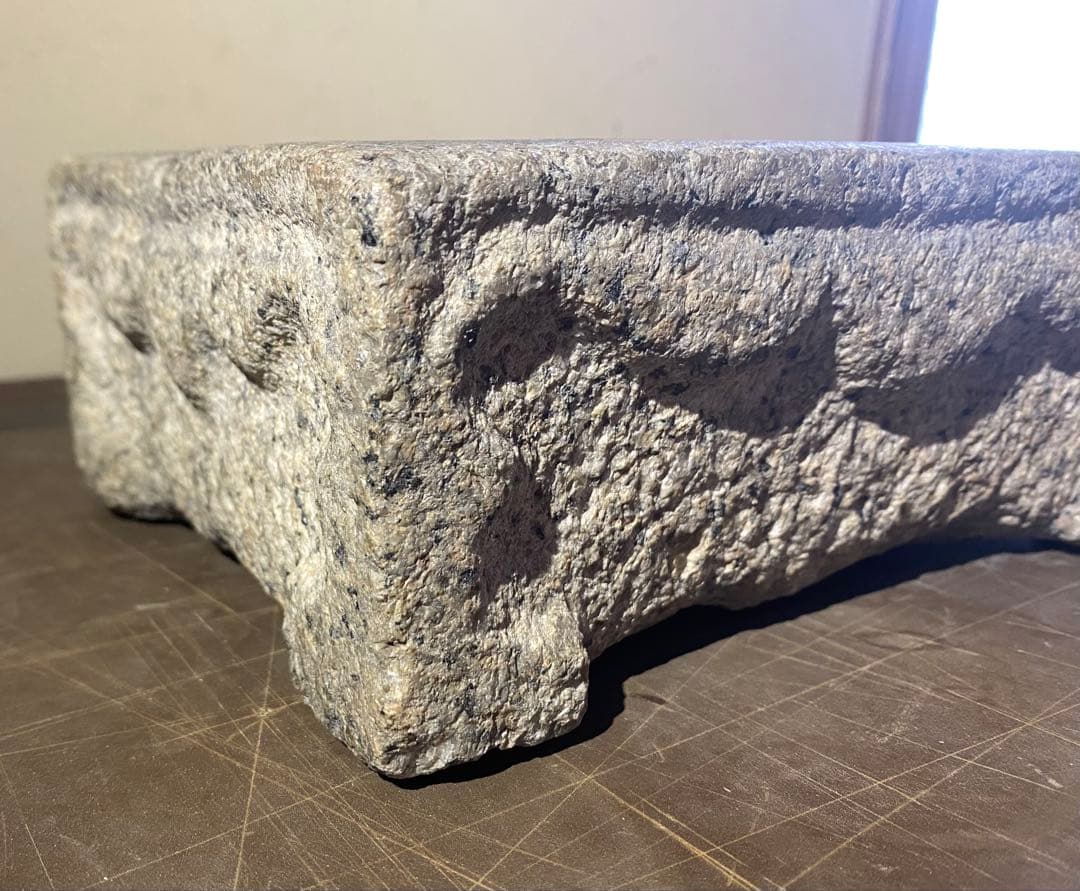 李朝アンティーク　自然石　硯 ・飾り台　花台・香台　ヴィンテージ　レア