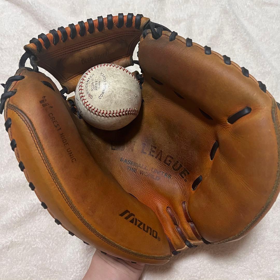 【希少】ミズノ　MIZUNO キャッチャーミット　buw league ビック