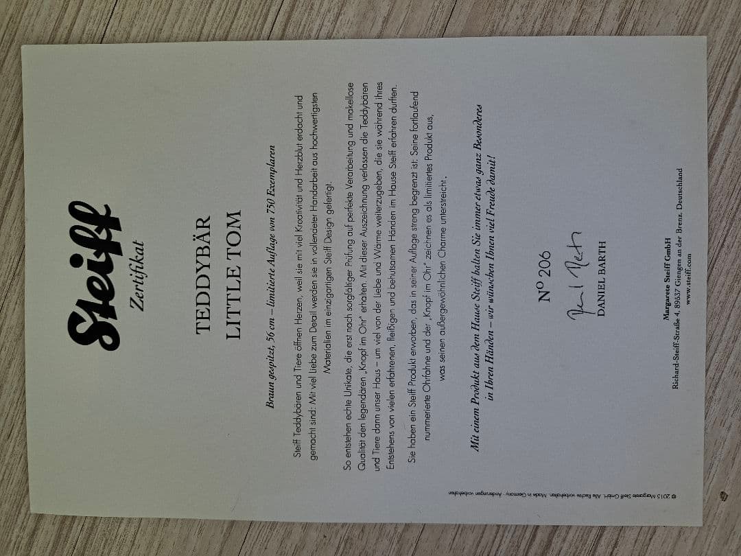 Steiff 茶色 ぬいぐるみ コレクターズアイテム