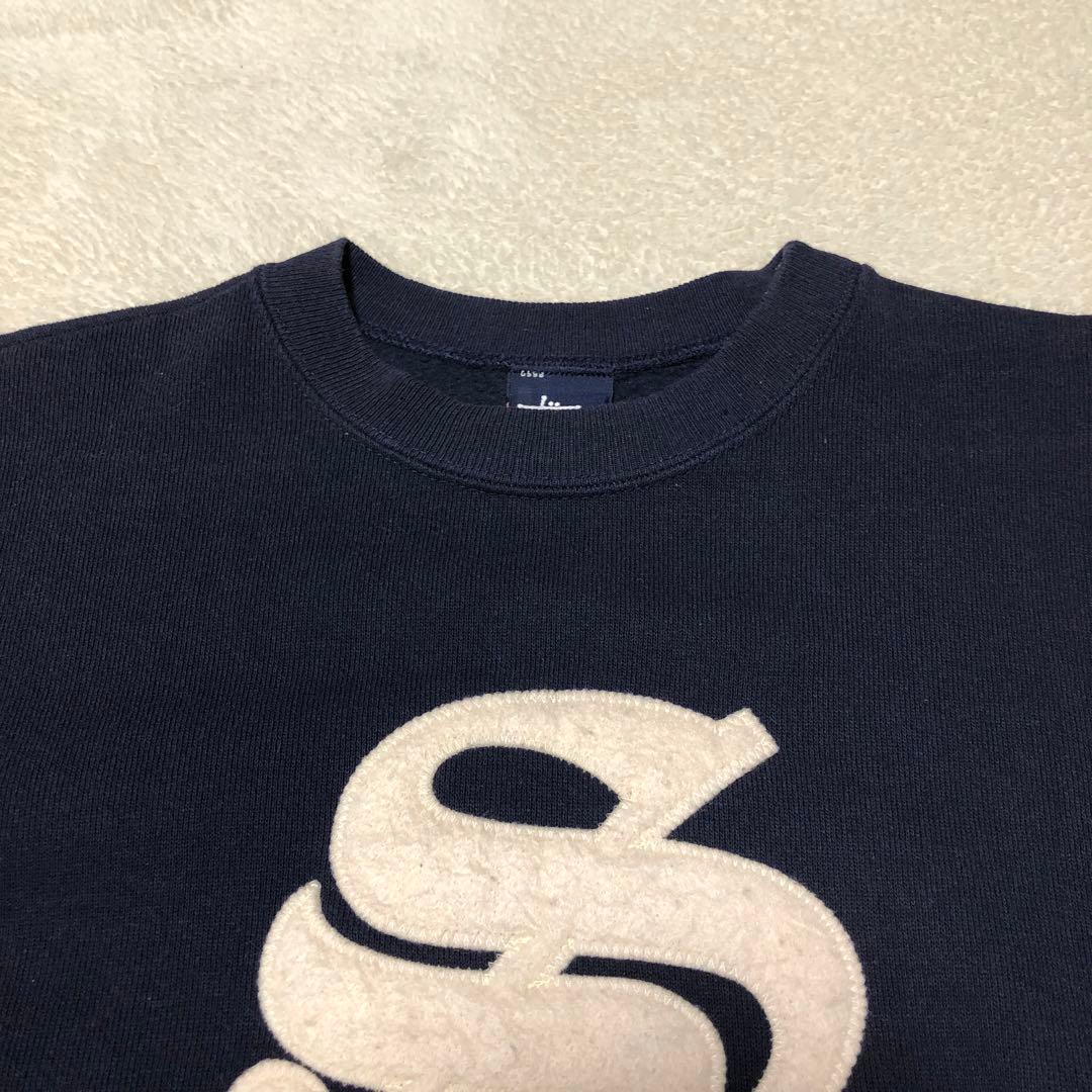 old stussy ステューシー　USA製　紺タグ　90s スウェット　紺色