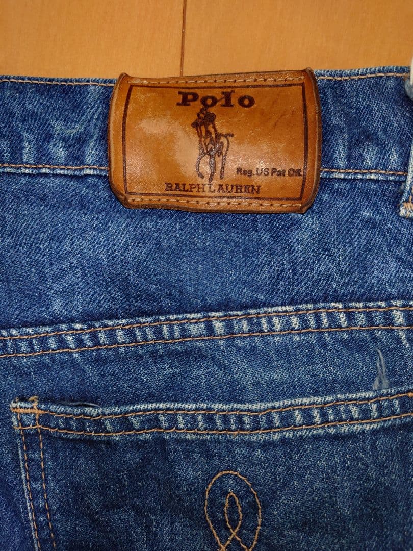 正規 希少ビンテージ ラルフローレン デニムPolo RALPHLAUREN濃紺