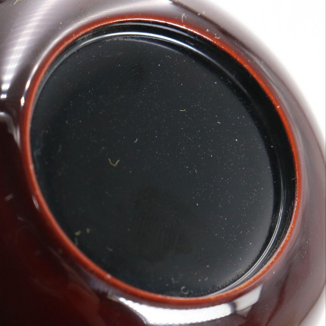 田中宗凌作 唐松 溜塗 中棗 茶道具 共箱　V931　N7