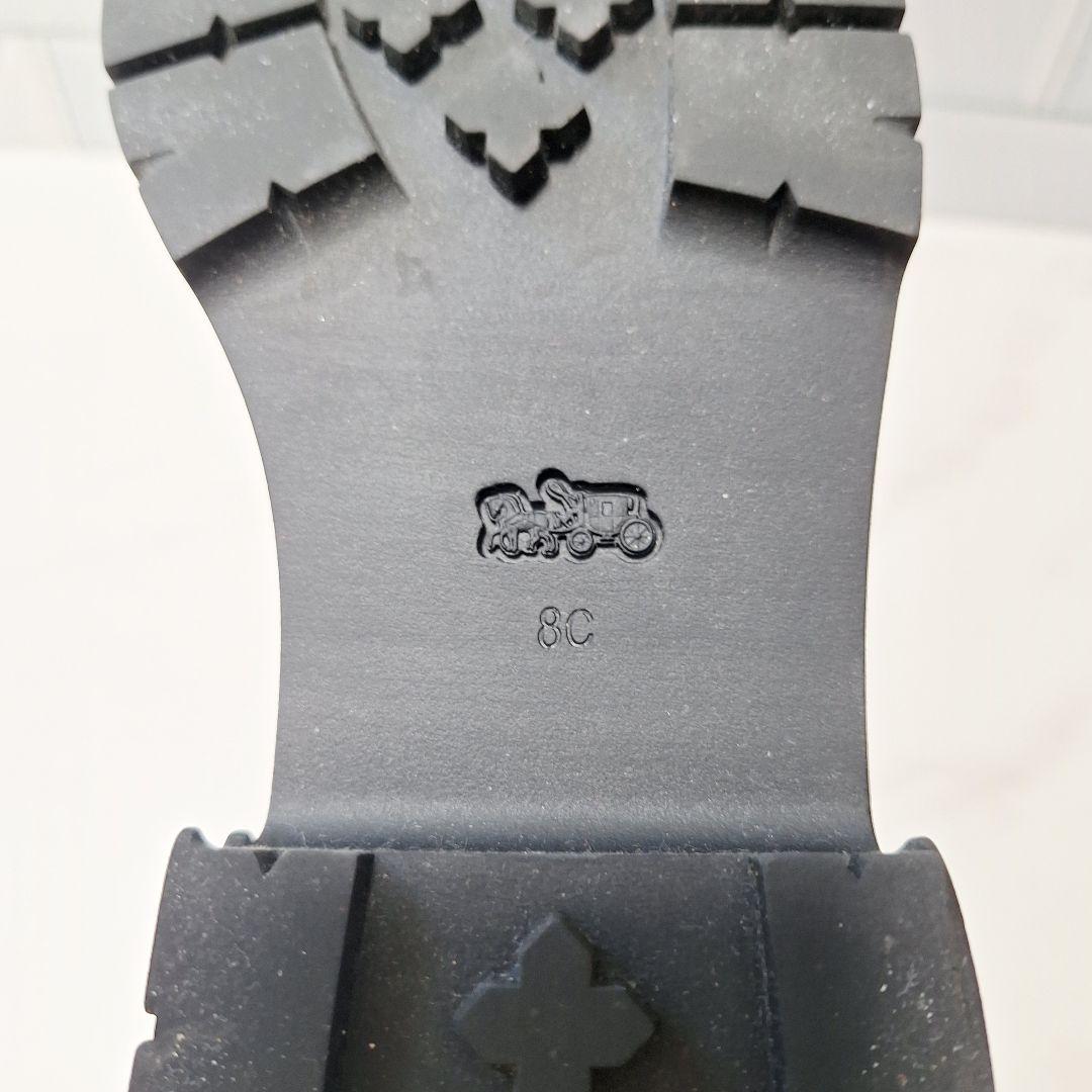 【良品】 COACH コーチ 厚底ローファー 24.5 ルーシー レザー