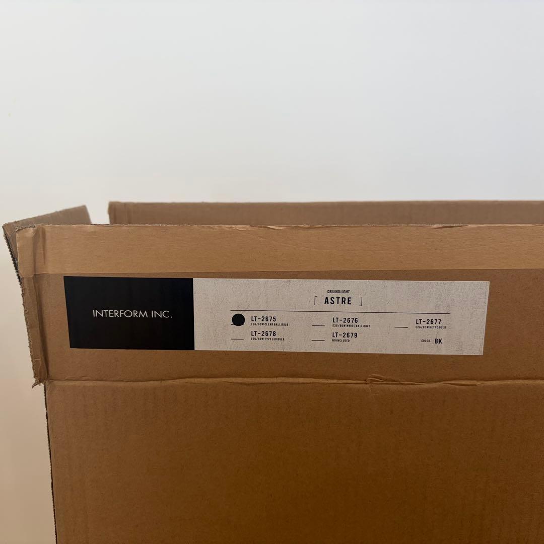 Astre アストル シーリングライト 電球付 箱ありINTERFORM 照明