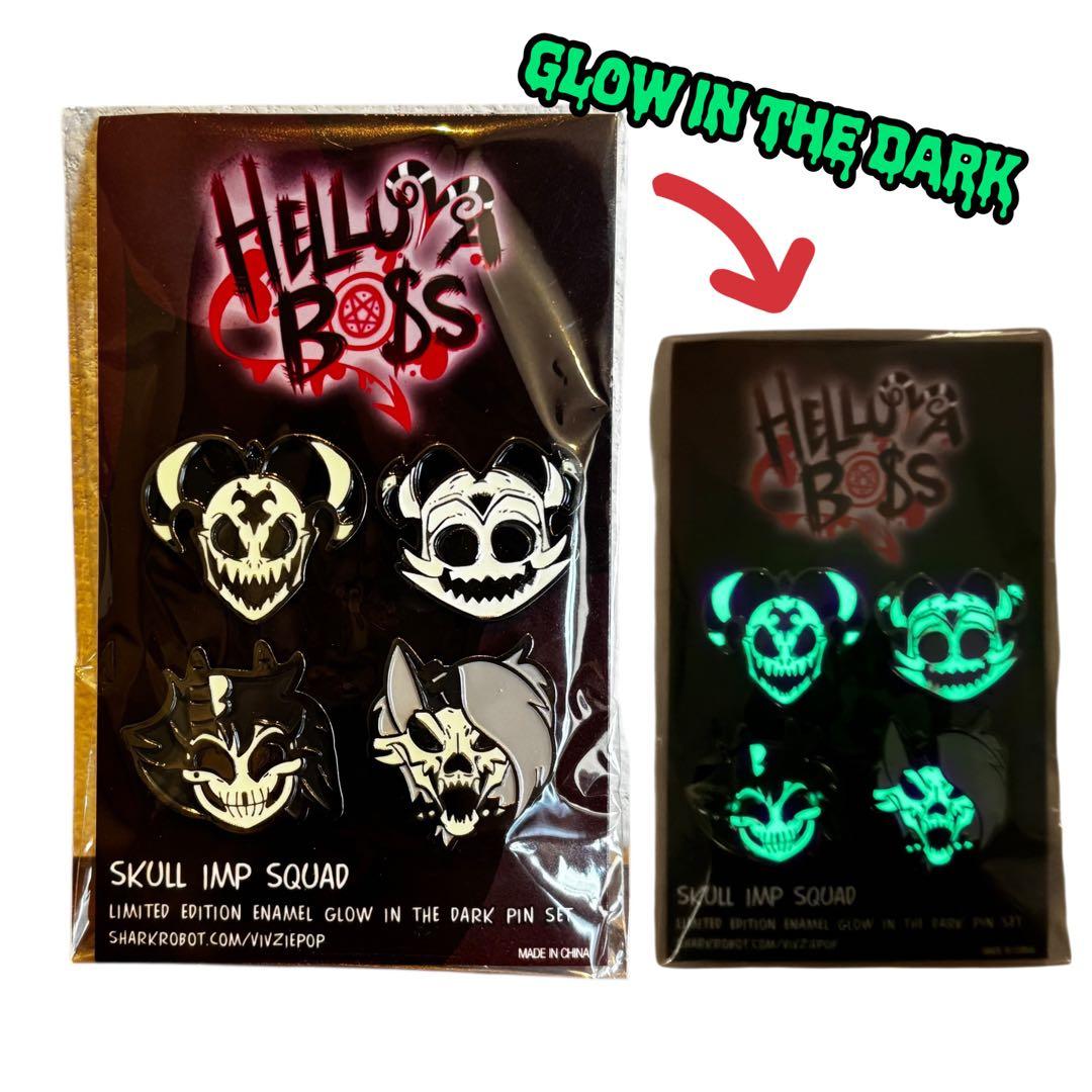 Helluvaboss Skull Inp Pin Set ヘルヴァボス ピンズ