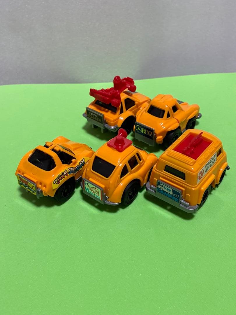 チョロQ、A品番・5台セット・オレンジ色です。