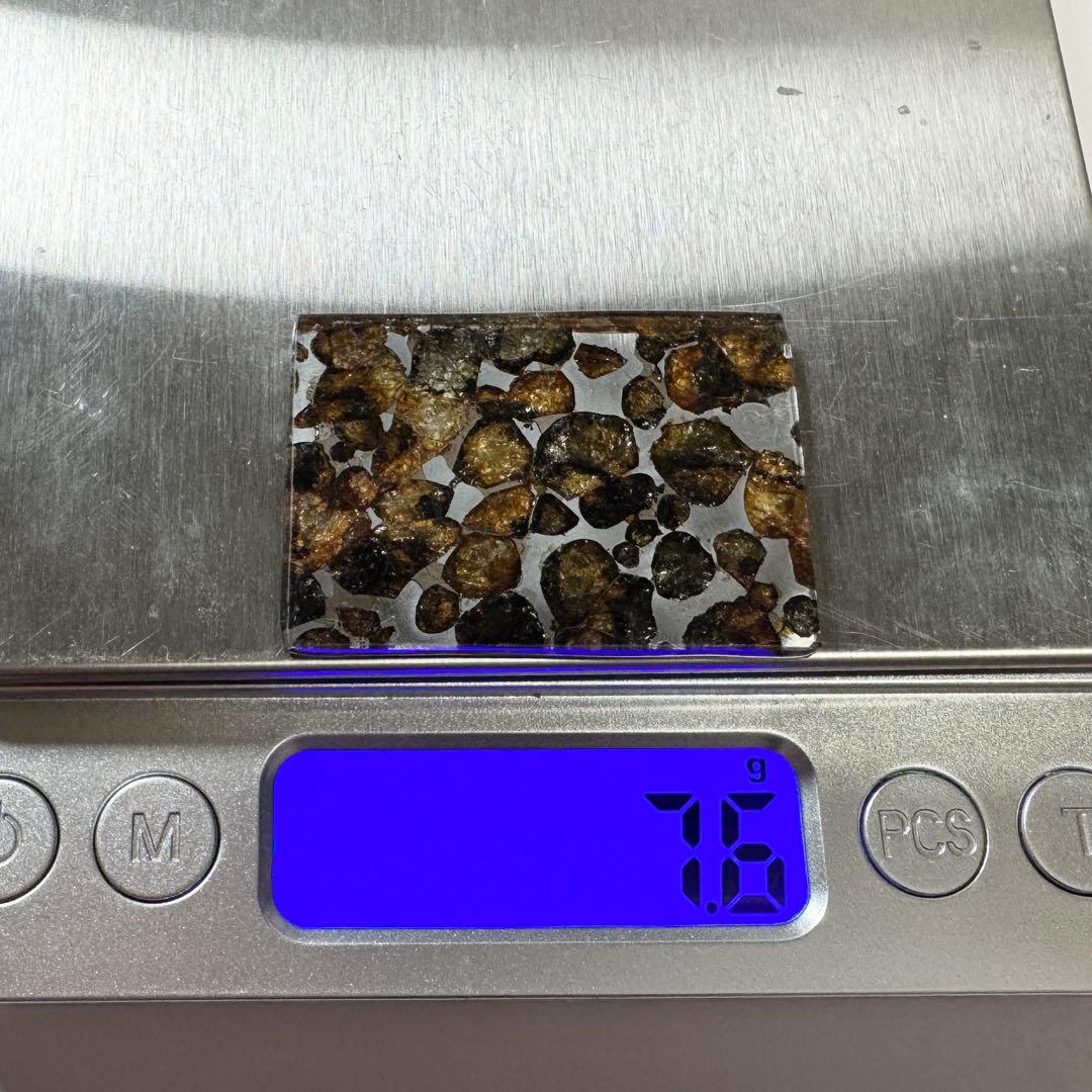 セリコ　パラサイト隕石　高品質　スライス標本　7.6g メテオライト　宇宙パワー