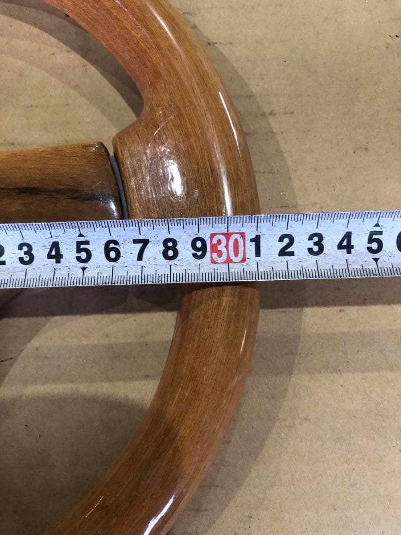 当時物ウッド ステアリング　sport line